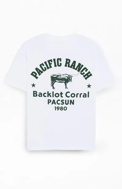 Pacsun Men's Pacific Ranch T-shirt In White