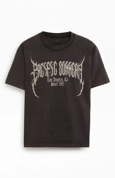 Pacsun Men's Pacific Sunwear Sleep T-shirt In Washed Black In Brown