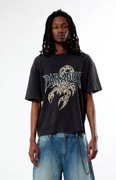 Pacsun Men's Paradox Waffle Knit T-shirt In Black