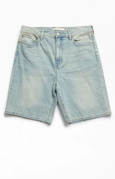 Pacsun Men's Parker Baggy Denim Shorts Light Blue Tint In Light Indigo