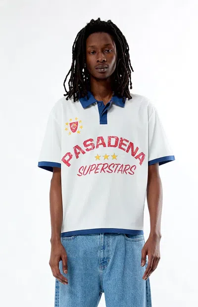 Pacsun Pasadena Soccer Jersey In White In Multi