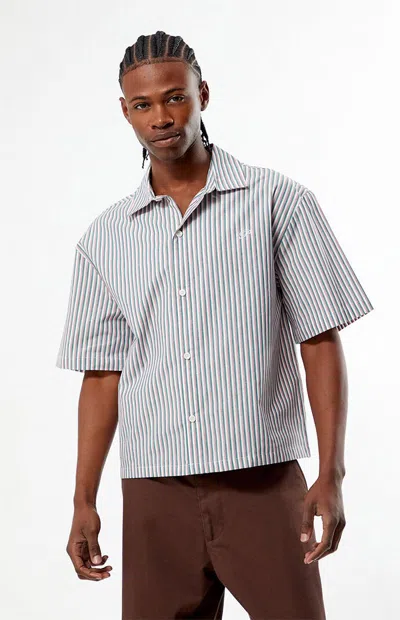 Pacsun Men's Paseo Striped Camp Shirt In Multi