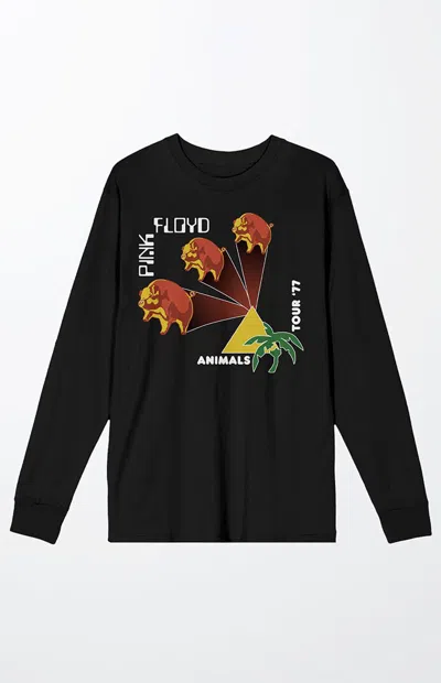 Pacsun Men's Pink Floyd Animals Tour Long Sleeve T-shirt In Black
