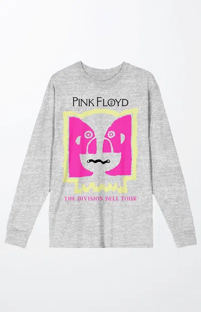 Pacsun Men's Pink Floyd Division Bell Long Sleeve T-shirt In Heather Grey In Gray
