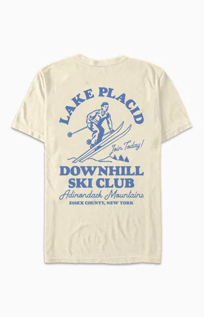 Pacsun Men's Placid Ski Club T-shirt In Off White In Neutral