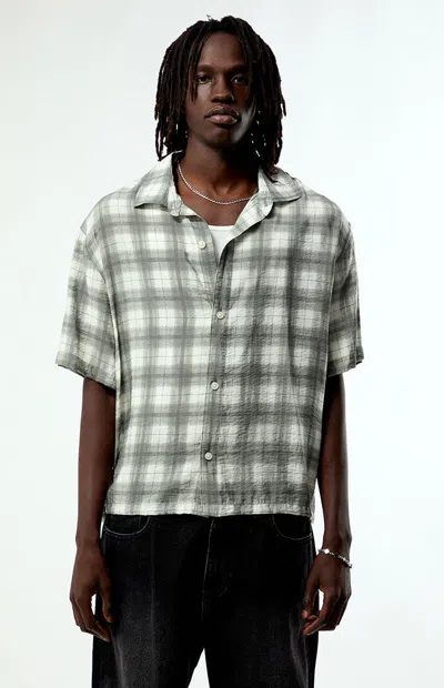 Pacsun Men's Plaid Bailey Short Sleeve Shirt In Black/white In Multi