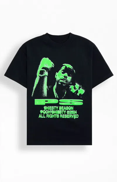 Pacsun Men's Pooh Shiesty Season T-shirt In Black