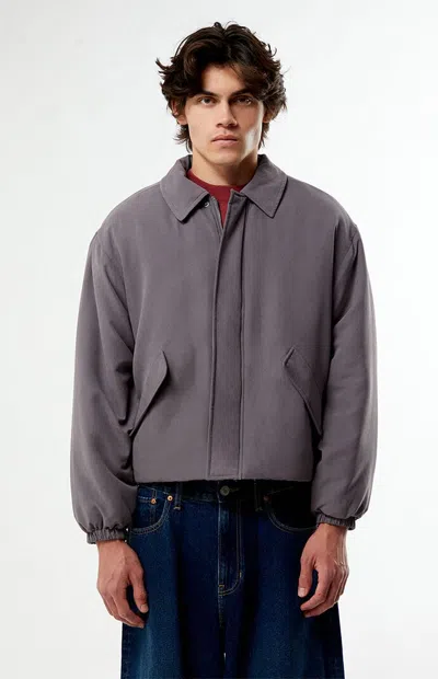 Pacsun Men's Purple Ninety Puffer Jacket In Gray