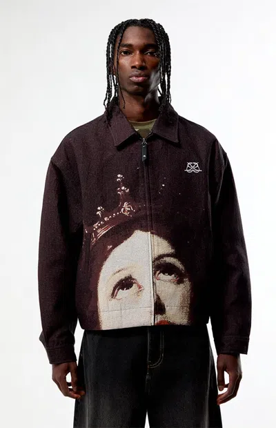 Pacsun Men's Queen Gas Jacket In Black In Brown