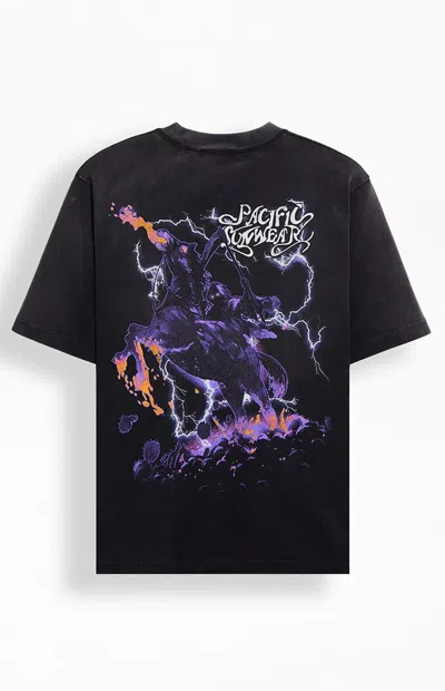 Pacsun Men's Reaper Horse Oversized T-shirt In Black In Multi
