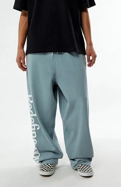 Pacsun Men's Redefine Your Boundaries Baggy Sweatpants In Slate Blue