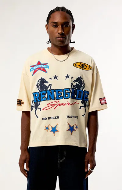 Pacsun Men's Renegade Knit T-shirt In Cream In Multi