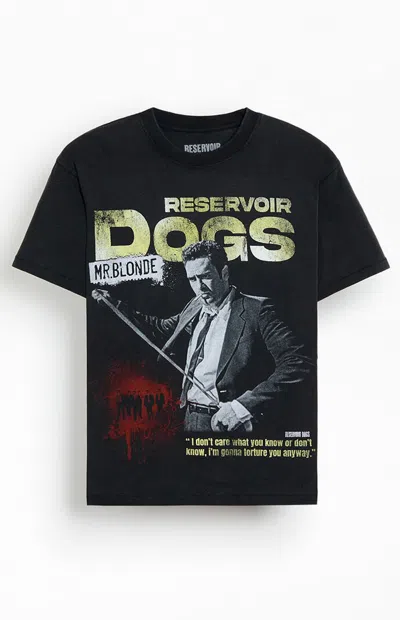 Pacsun Men's Reservoir Dogs Mr. Blonde T-shirt In Washed Black