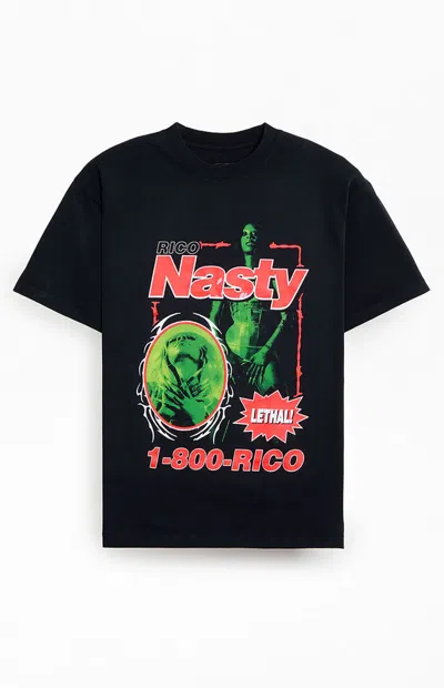 Pacsun Men's Rico Nasty 1-800 T-shirt In Black