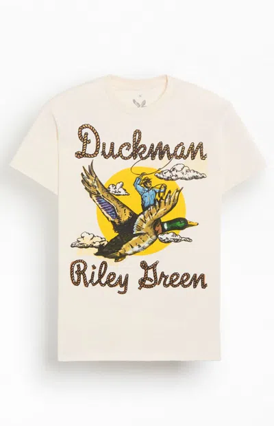 Pacsun Men's Riley Green T-shirt In Cream In Neutral