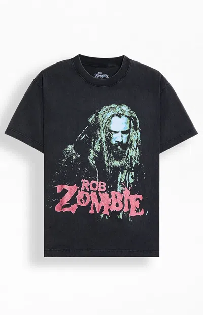 Pacsun Men's Rob Zombie Tour T-shirt In Vintage Black