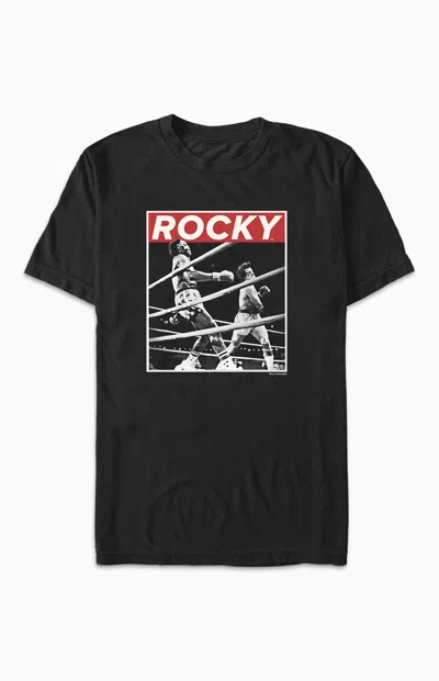 Pacsun Men's Rocky Savage Punch T-shirt In Black