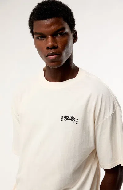 Pacsun Men's Rodeo Embroidery T-shirt In Cream In Multi