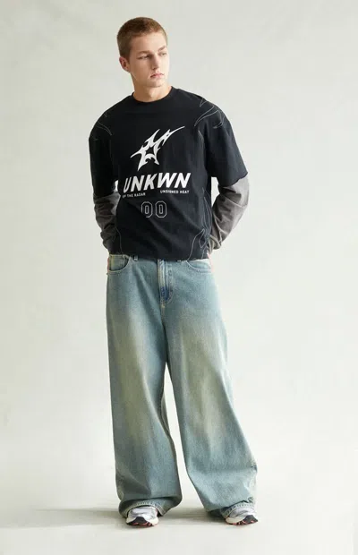 Pacsun Men's Ryder Ultra Baggy Jeans Medium Blue Tinted In Light Indigo