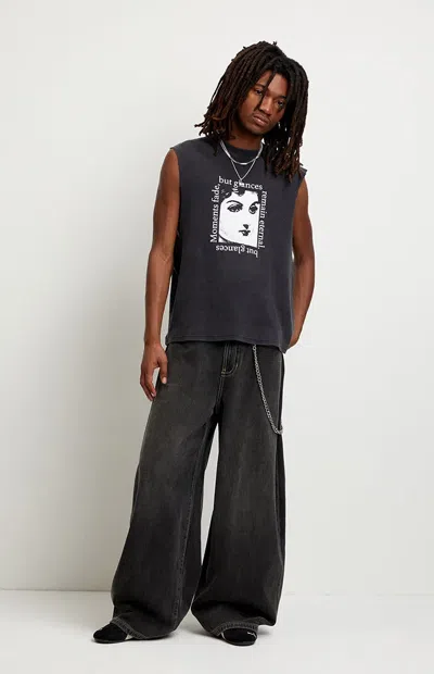 Pacsun Men's Ryder Ultra Baggy Jeans Vintage Wash Black