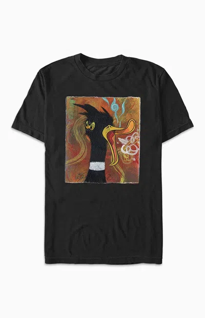 Pacsun Men's Side Eye Daffy T-shirt In Black