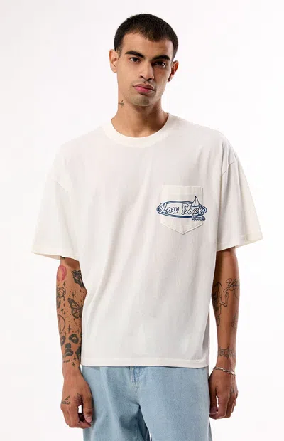 Pacsun Men's Slow Boats Pocket T-shirt In Cream In White