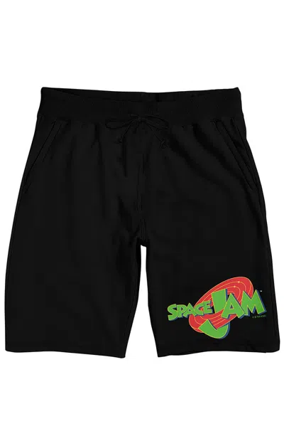 Pacsun Men's Space Jam Logo Title Sweat Shorts In Black