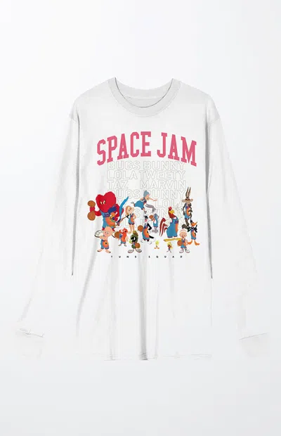 Pacsun Men's Space Jam Long Sleeve T-shirt In White