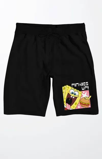 Pacsun Men's Spongebob Squarepants Sweat Shorts In Black