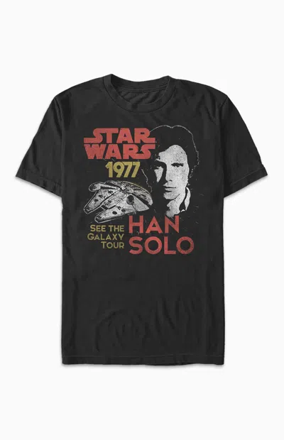Pacsun Men's Star Wars Han Solo Tour T-shirt In Black