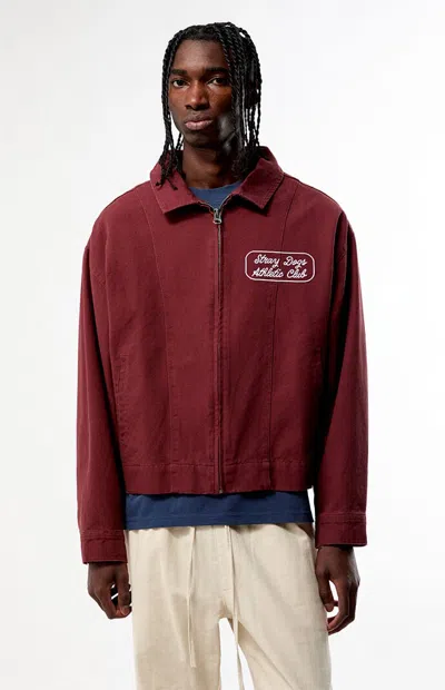 Pacsun Men's Stray Gas Jacket In Red In Burgundy