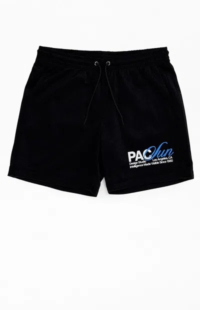 Pacsun Men's Studio Mesh Basketball Shorts In Black