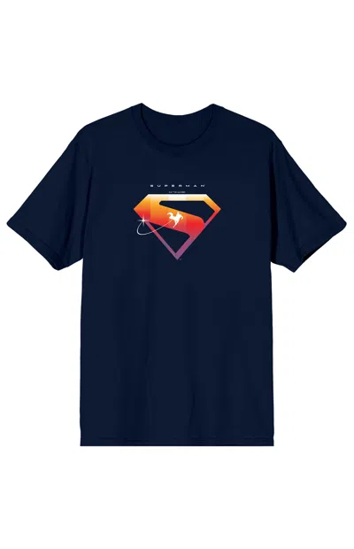 Pacsun Men's Superman 2025 Silhouette T-shirt In Navy In Blue