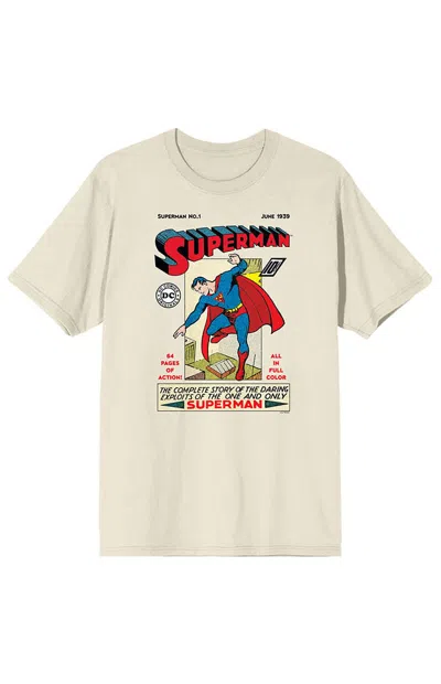 Pacsun Men's Superman 90th Anniversary T-shirt In Off White In Neutral