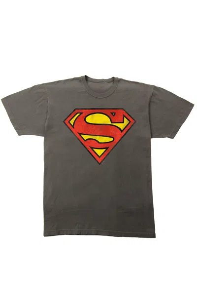 Pacsun Men's Superman Logo T-shirt In Graphite In Gray
