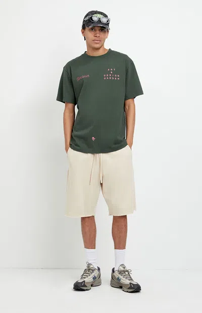 Pacsun Men's Tan Fleece Volley Sweat Shorts In Brown