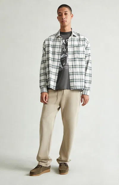 Pacsun Men's Tan Straight Leg Sweatpants In Nude