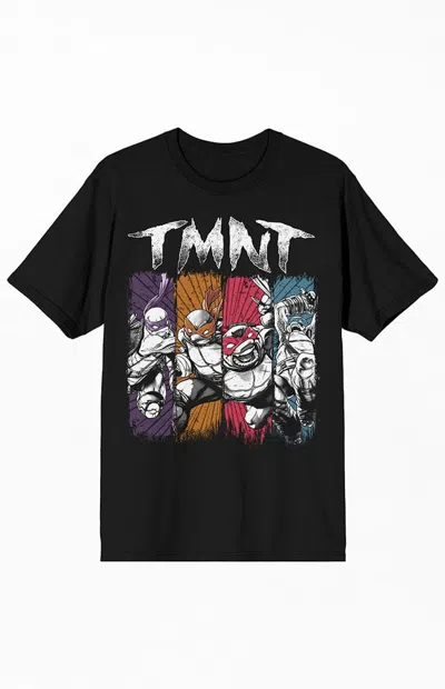 Pacsun Men's Teenage Mutant Ninja Turtles Retro Paint T-shirt In Black
