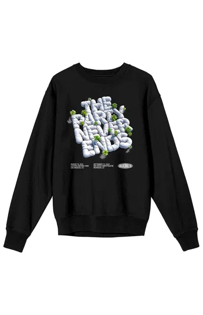 Pacsun Men's The Chainsmokers Party Never Ends Long Sleeve T-shirt In Black