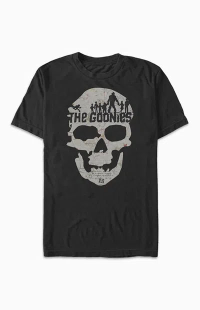 Pacsun Men's The Goonies Skull Map T-shirt In Black