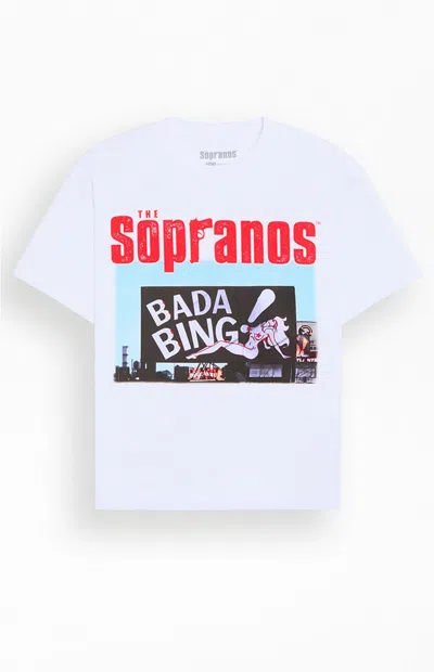 Pacsun Men's The Sopranos Billboard T-shirt In White