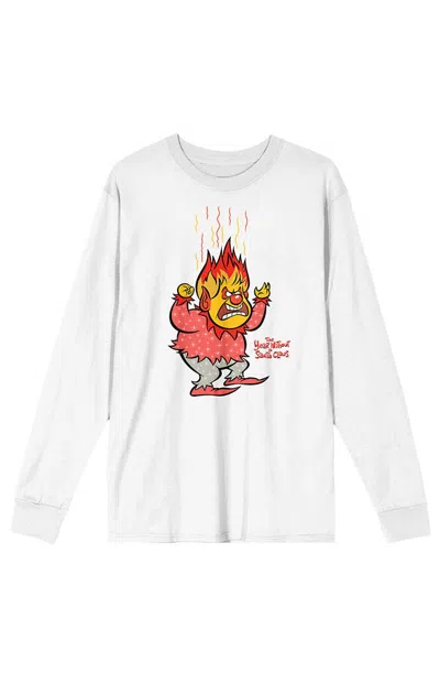Pacsun Men's The Year Without Santa Heat Miser Long Sleeve T-shirt In White