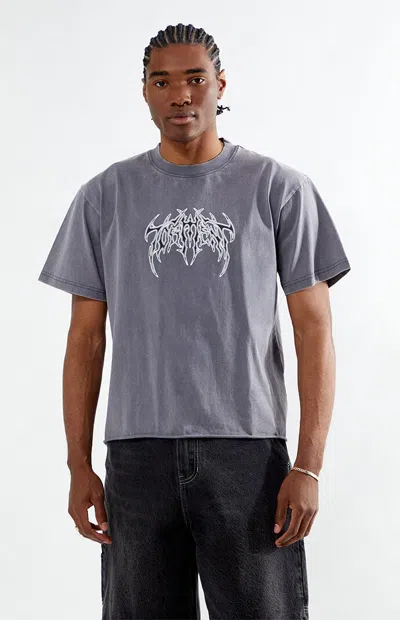 Pacsun Men's Torment Cropped T-shirt In Vintage Blue In Multi