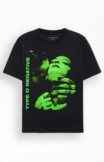 Pacsun Men's Type O Negative T-shirt In Washed Black
