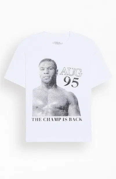 Pacsun Men's Tyson '95 Fighter T-shirt In White