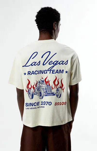 Pacsun Men's Vegas Boxy T-shirt In Cream In White