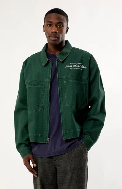 Pacsun Men's Verite Social Club Gas Jacket In Green