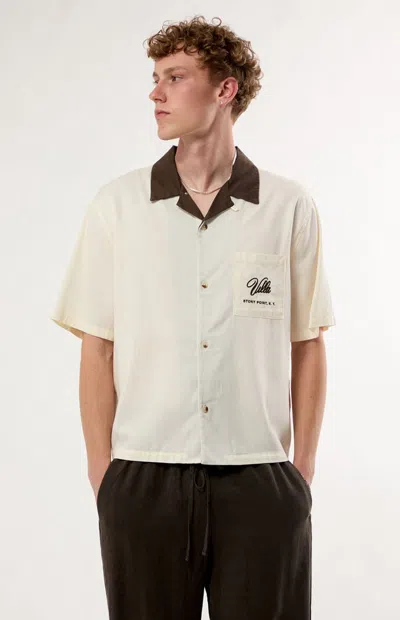 Pacsun Men's Villa Camp Shirt In Cream In White
