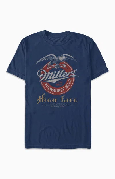 Pacsun Men's Vintage Poster Miller T-shirt In Navy In Blue