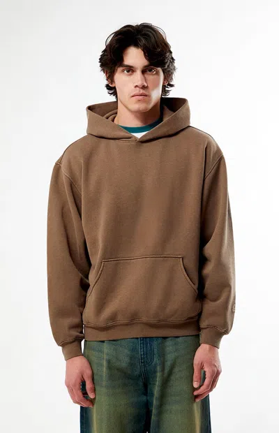 Pacsun Men's Washed Brown Hoodie